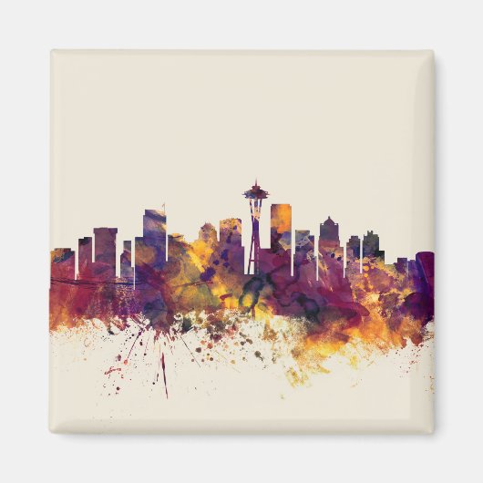 Aimant Skyline de Seattle (Devant)
