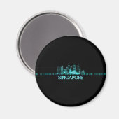 Aimant Skyline de Singapour (Recto/Verso)