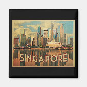 Aimant Skyline de Singapour (Devant)