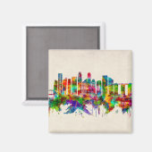 Aimant Skyline de Singapour (Recto/Verso)