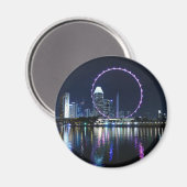 Aimant Skyline de Singapour (Recto/Verso)