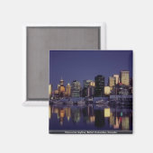 Aimant Skyline de Vancouver, Colombie-Britannique, Canada (Recto/Verso)