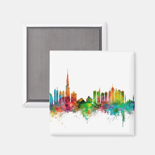 Aimant Skyline Dubaï (Recto/Verso)