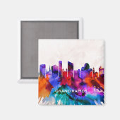 Aimant Skyline Grand Rapids (Recto/Verso)