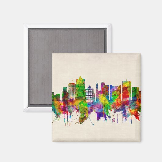 Aimant Skyline Memphis Tennessee (Recto/Verso)