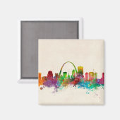 Aimant Skyline St Louis Missouri (Recto/Verso)
