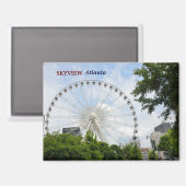 Aimant Skyview Ferris Wheel Atlanta, Géorgie (Recto/Verso)