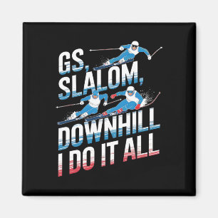 Aimant Slalom Géant Descente Je Fais Tout Ski Alpin