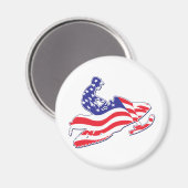 Aimant Sledder patriotique (Recto/Verso)