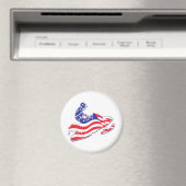 Aimant Sledder patriotique (In Situ (Lave-vaisselle))