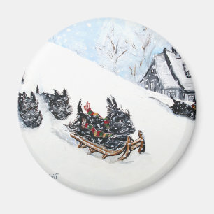 Aimant Sledding écossais de terriers