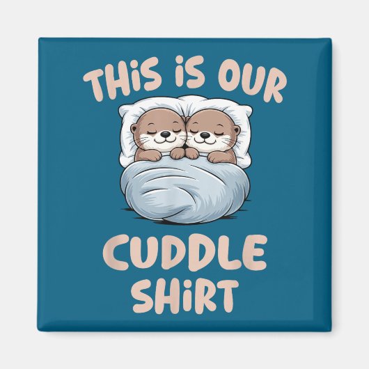 Aimant Sleeng Otter Couple This Is Our Cuddle  (Devant)