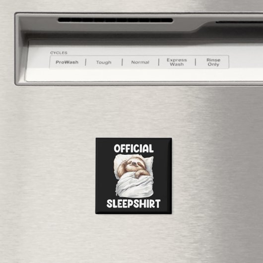 Aimant Sleepshirt Cute Sleeng Sloth Animal Lovers Pajama (In Situ (Lave-vaisselle))