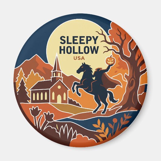 Aimant Sleepy Hollow New York (Devant)