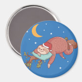 Aimant Sleepy Sloth (Recto/Verso)