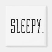 Aimant Sleepy. Typographie (Devant)