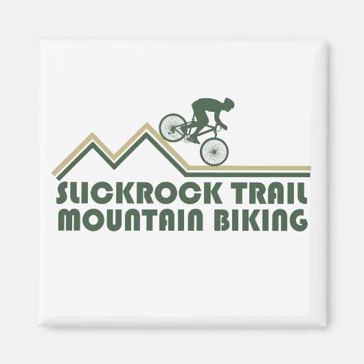 Aimant slickrock trails mtb mountain biking (Devant)