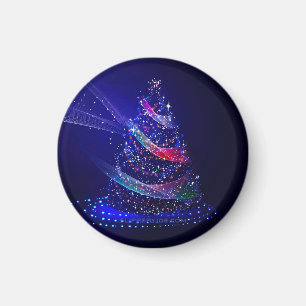 Aimant SlipperyJoe arbre de Noël numérique translucide ro