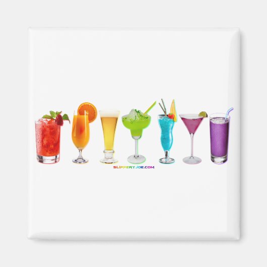 Aimant SlipperyJoe's Cheers boire de l'alcool cocktail or (Devant)