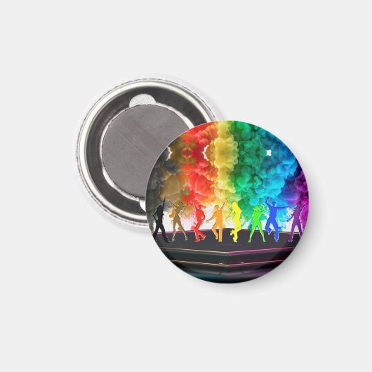 Aimant SlipperyJoe's Dancing Pride Shadows cadeaux gay ar (Recto/Verso)