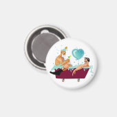 Aimant SlipperyJoe's deux gays hommes aiment la baignoire (Recto/Verso)