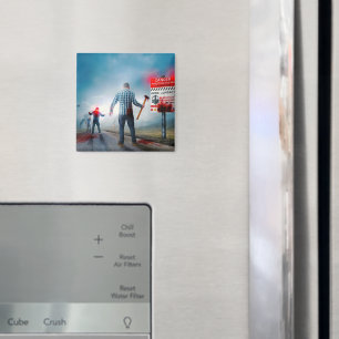 Aimant SlipperyJoe's heureux Halloween yeux brillants zom