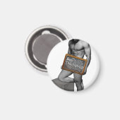 Aimant SlipperyJoe's Thanksgiving man hot six pack abs un (Recto/Verso)