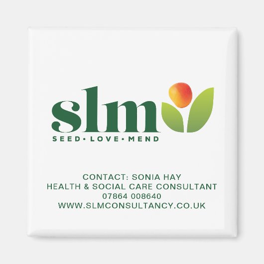 Aimant SLM CONSULTANCY Client Merci Cadeau (Devant)