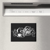Aimant Slogan Abstrait pour l'Heure du Café (In Situ (Lave-vaisselle))