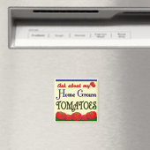 Aimant Slogan de jardin de tomates cultivées à la maison (In Situ (Lave-vaisselle))