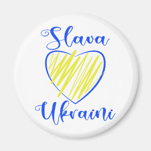 Aimant Slogan Slava La gloire ukrainienne au coeur de l'U