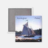 Aimant Sloop dans Stonington Harbour (Recto/Verso)