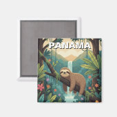 Aimant Sloth dans la forêt tropicale Panama (Recto/Verso)