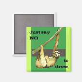 Aimant Sloth - Dites NON (Recto/Verso)