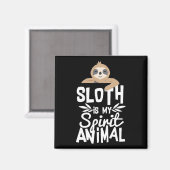 Aimant Sloth est mon animal spirituel (Recto/Verso)