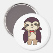 Aimant Sloth Halloween Cute Devil Vampire costume (Recto/Verso)
