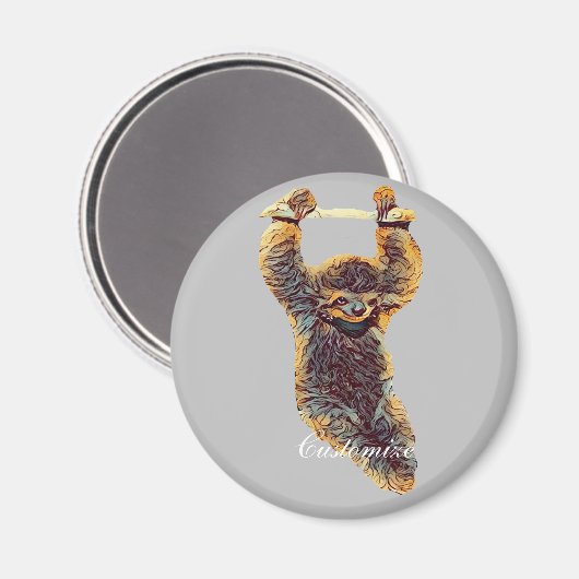 Aimant Sloth Hanging Out Thunder_Cove (Recto/Verso)