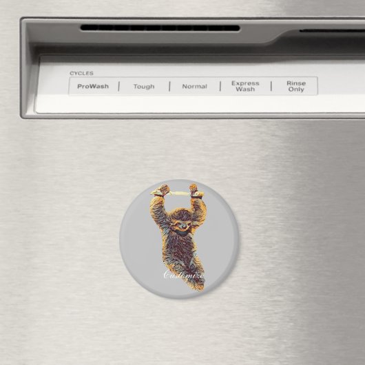 Aimant Sloth Hanging Out Thunder_Cove (In Situ (Lave-vaisselle))