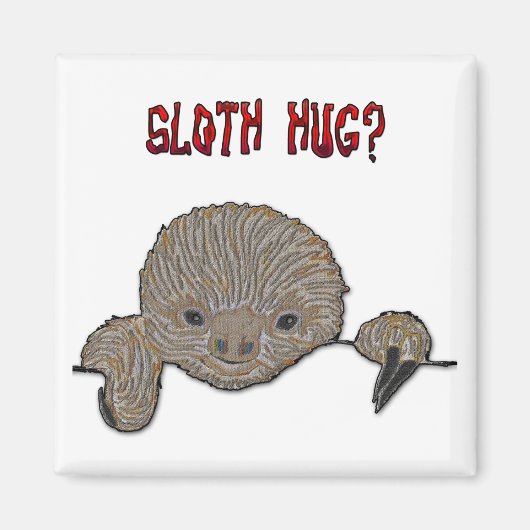 Aimant Sloth Hug Baby Sloth (Devant)