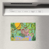 Aimant Sloth Love, Adorable Sloth in Tree (In Situ (Lave-vaisselle))