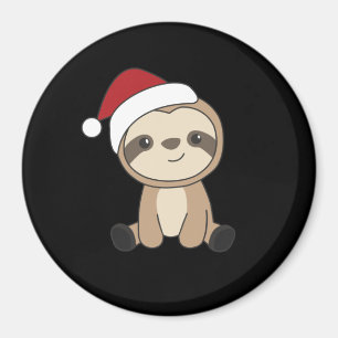 Aimant Sloth Noël Neige Hiver Animaux Machines à Sous Aim