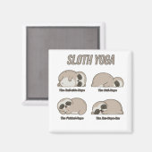 Aimant Sloth Yoga (Recto/Verso)