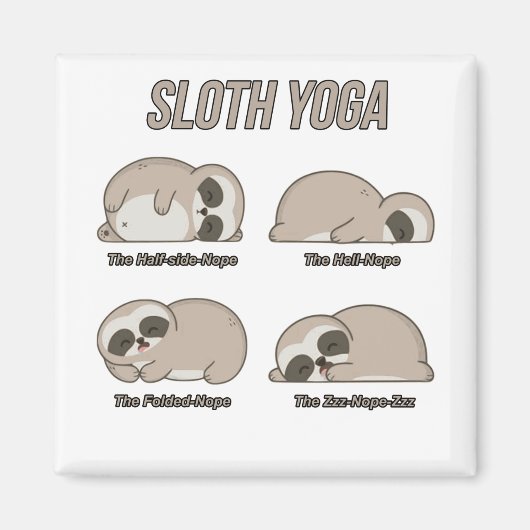 Aimant Sloth Yoga (Devant)