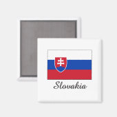 Aimant Slovaquie - Conception du drapeau (Recto/Verso)