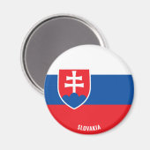 Aimant Slovaquie Drapeau charmant patriotique (Recto/Verso)