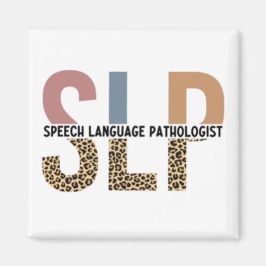Aimant SLP Discours Pathologiste Typographie Empreinte de (Devant)