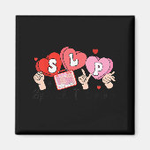 Aimant Slp Valentine's Day Speech Language Pathologist St (Devant)