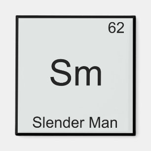 Aimant Sm - Symbole de l'élément de chimie drôle de Slend