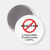 Aimant Small Talk is Verbal SPAM (Recto/Verso)