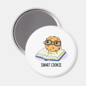 Aimant Smart Cookie Funny Chocolat Chip Cookie Pun (Recto/Verso)